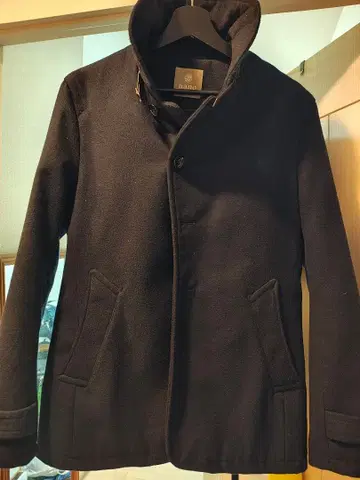 nano 다크 네이비 피 코트