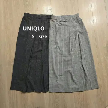 UNIQLO 사이드 플리츠 내로우 스커트