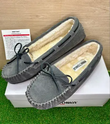 미네통카 칼리 4015 보아 모카신 그레이 26cm