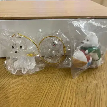 시바견 3종 세트 보풀 키링 소프트 비닐