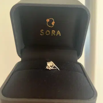 SORA 실버 반지 모사나이트 12호