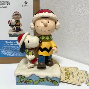 스누피 찰리 브라운 피규어 짐 쇼어 에네스코 박스 포함 새상품급