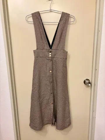 ZARA 체크 무늬 살로펫/원피스