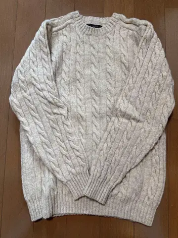BEAMS 케이블 짜임 스웨터 M