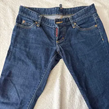 DSQUARED 다크 블루 스트레이트 청바지