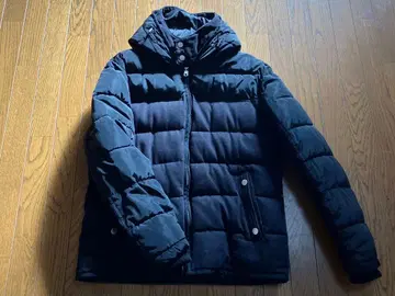 ZARA MAN DENIM 블랙 다운 자켓 XL 사이즈