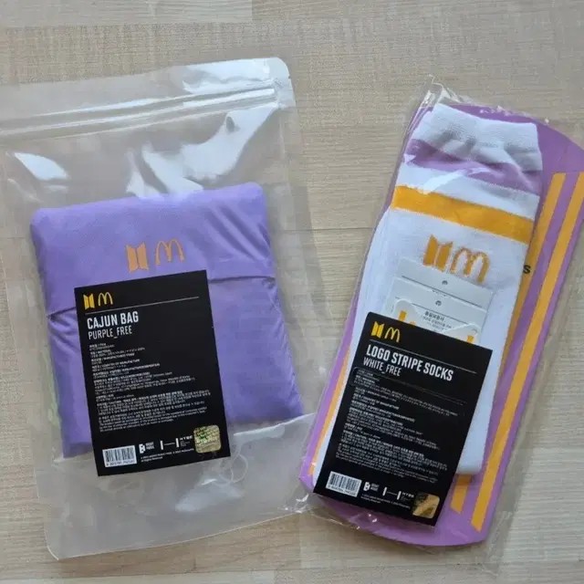 방탄 맥도날드 콜라보 장바구니 양말 일괄 판매합니다