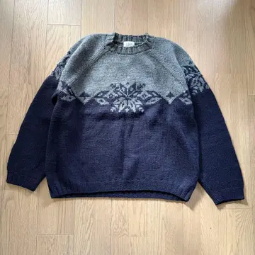 J.CREW 핸드 니트 스웨터 XXL 구제 의류 used 90s