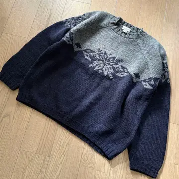 J.CREW 핸드 니트 스웨터 XXL 구제 의류 used 90s