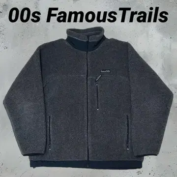 00s FamousTrails 플리스 보아 자켓 그레이 M사이즈