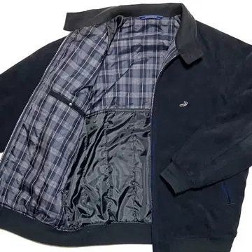 1회 착용 크로커다일 탄력 해링턴 자켓 블루종 스윙탑