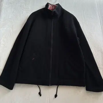 Papas 집업 블루종 애니멀 자수 울 L 블랙 자켓