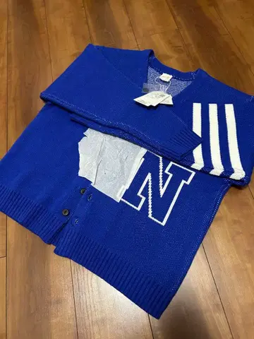 [미사용] [SHIPS any별주] 스포츠 웨어 레터드 가디건