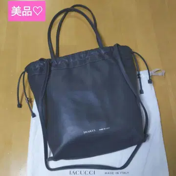[새상품급] IACUCCI 가죽 드로우 스트링 토트백