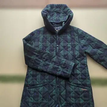 LAVENHAM 퀼팅 자켓 그린 네이비