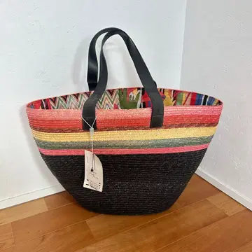 [ 미사용 새상품, 택 포함 ] MISSONI 컬러풀 토트백