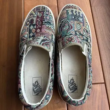VANS 반스 네이티브 무늬 자카드 직물 슬립온 27.5cm