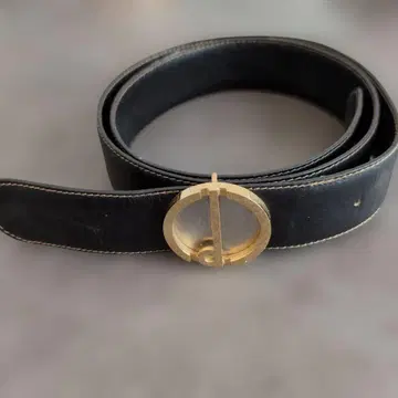 dunhill 블랙 가죽 벨트