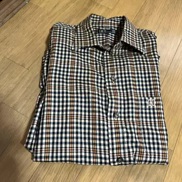 DAKS 긴팔 셔츠 체크 무늬 L