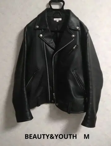 BEAUTY&YOUTH 더블 라이더 자켓 M