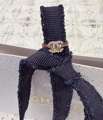 빈티지 버튼 로고 반지