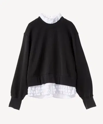 muveil 셔츠 레이어드 풀오버