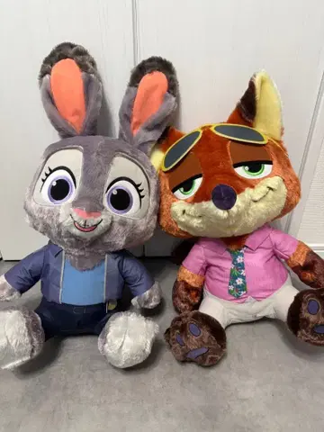 주토피아2 슈퍼 라지 봉제 인형 닉 & 주디