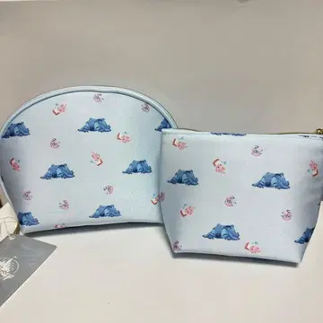 Disney 스티치 잠자는 스티치 파우치 2개