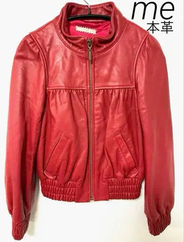 me 양가죽 가죽 자켓 레드 빨간색 양가죽 천연 가죽