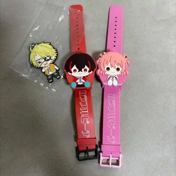 컬러풀 피치 손목시계 2개 세트