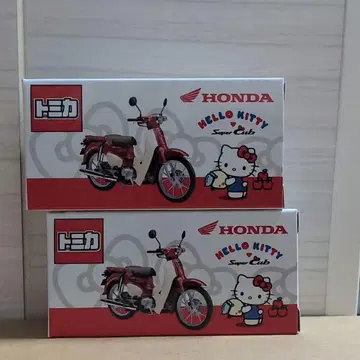 토미카 혼다 헬로키티 슈퍼 커브 2대 세트