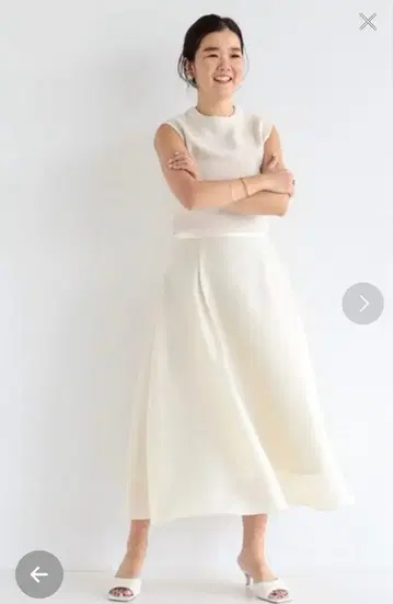 새상품급 Demi-Luxe BEAMS 오간자 플레어 스커트