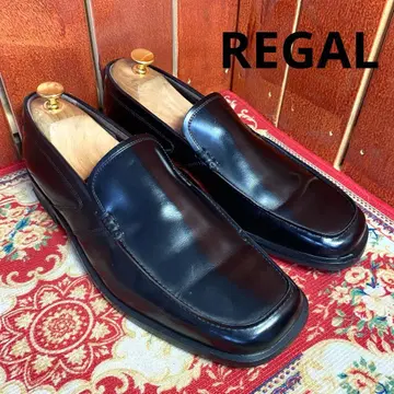 [새상품급] REGAL 로퍼 슬립온 블랙 가죽 Y126 25cm