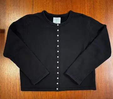 [ agnes b. ] 프레션 맨투맨 속기모 가디건 블랙