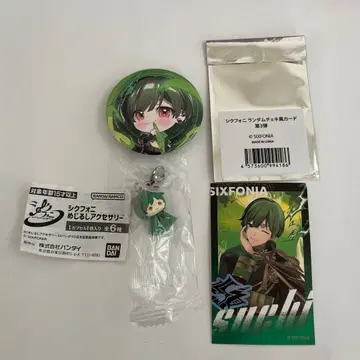 시쿠포니 스치 캔뱃지 메지루시 액세서리 랜덤 폴라로이드풍 카드