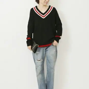 새상품급 DEUXIEME CLASSE 칠드런 니트 오버 사이즈 일본제