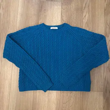 MACPHEE 케이블 짜임 긴팔 니트