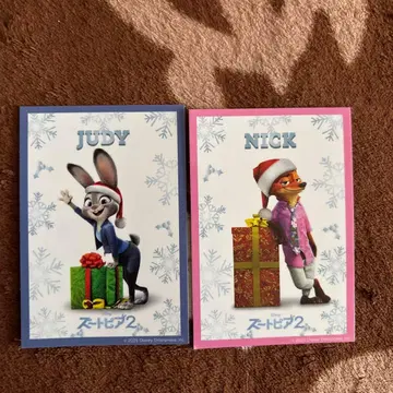 주토피아2 특전 닉 주디 2장 세트