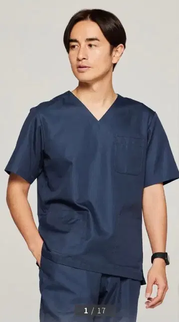 클라시코 데오 스크럽 다크 네이비 S