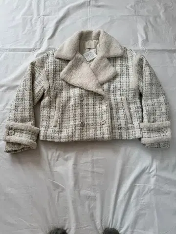 새상품 체크 무늬 자켓