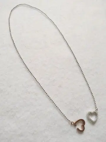 하트 목걸이 실버 925