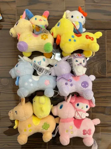 RODY x 산리오 캐릭터즈 작은 페어 봉제 인형 6종 컴플리트 세트