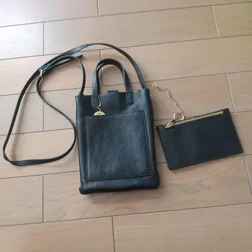 블랙 가죽 숄더백 부속품 가죽 카드 케이스