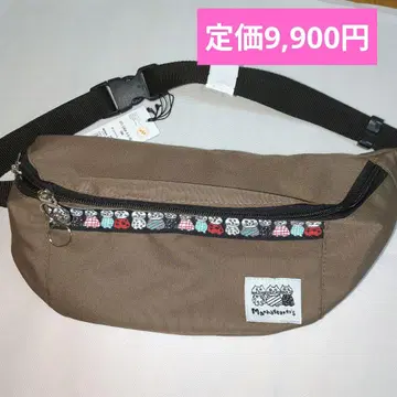 새상품 맨해트너즈 힙색 바디백 티롤리안 테이프 고양이 패턴