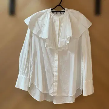 KEITA MARUTAMA 프릴 달린 화이트 셔츠