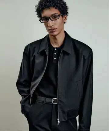 LMOOD 세레니티 울 블루종 자켓 블랙