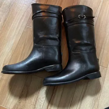 Rubb 블랙 롱 부츠 39
