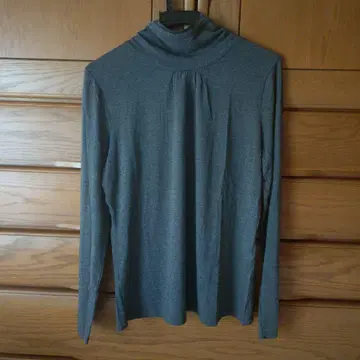 그레이 하이넥 긴팔 상의