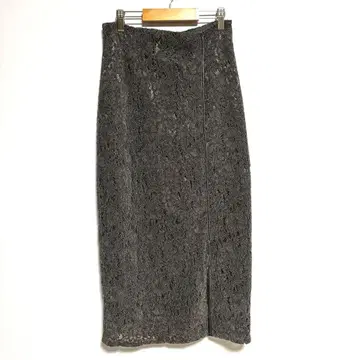 NATURAL BEAUTY BASIC 브라운 레이스 타이트 스커트 M