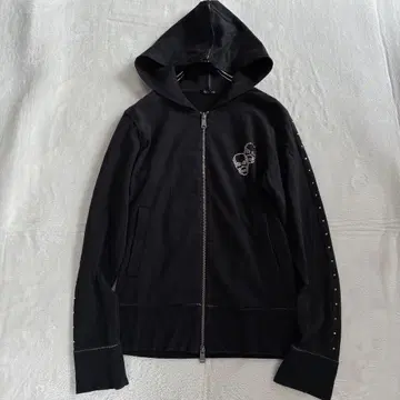 Stra Raggio 후드티 스팽글 블랙 2 M 후드 더블 지퍼